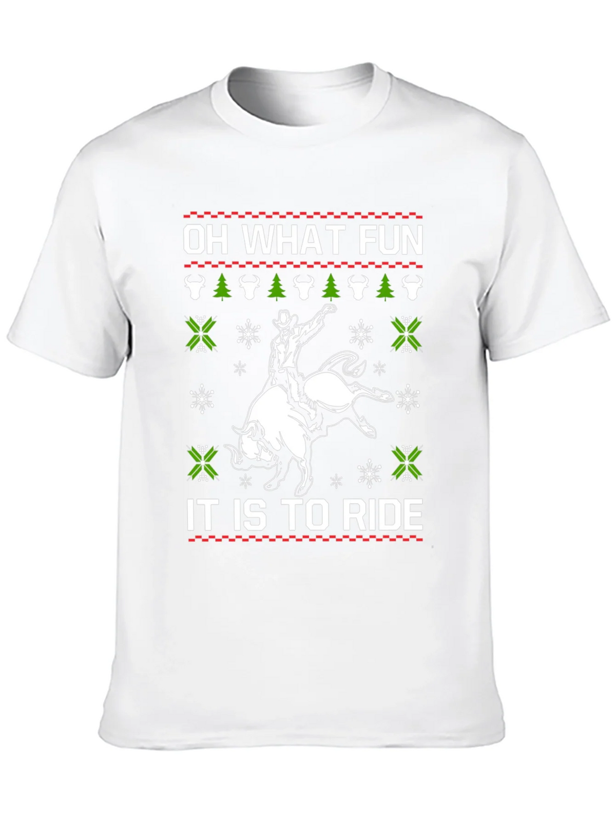 Funny Rodeo Christmas T-Shirt - Oh What Fun product image 9