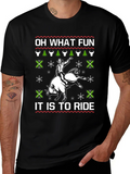 Funny Rodeo Christmas T-Shirt - Oh What Fun product image 1