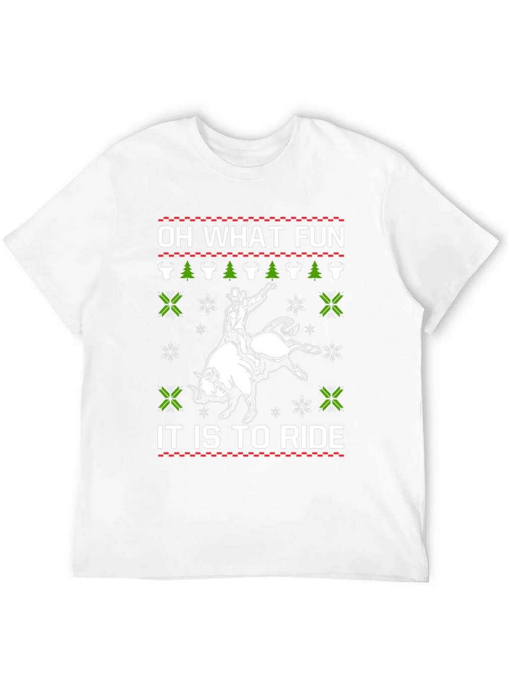Funny Rodeo Christmas T-Shirt - Oh What Fun product image 11
