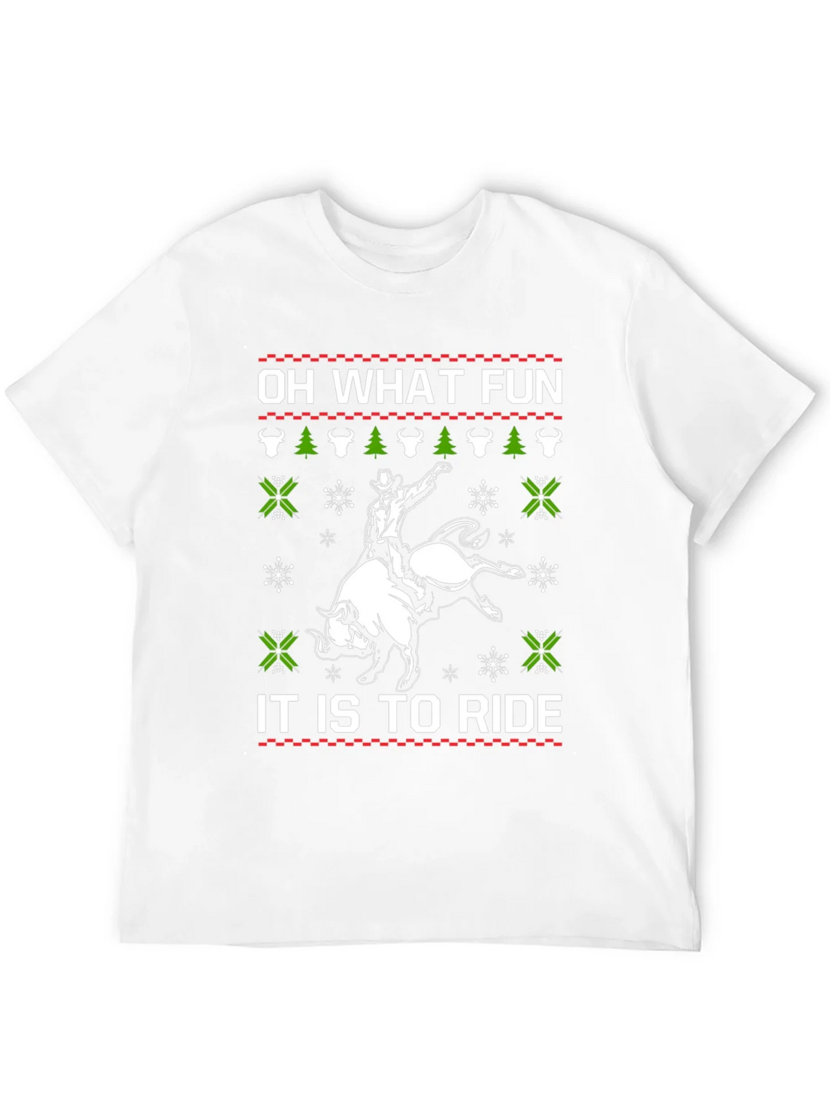 Funny Rodeo Christmas T-Shirt - Oh What Fun product image 11