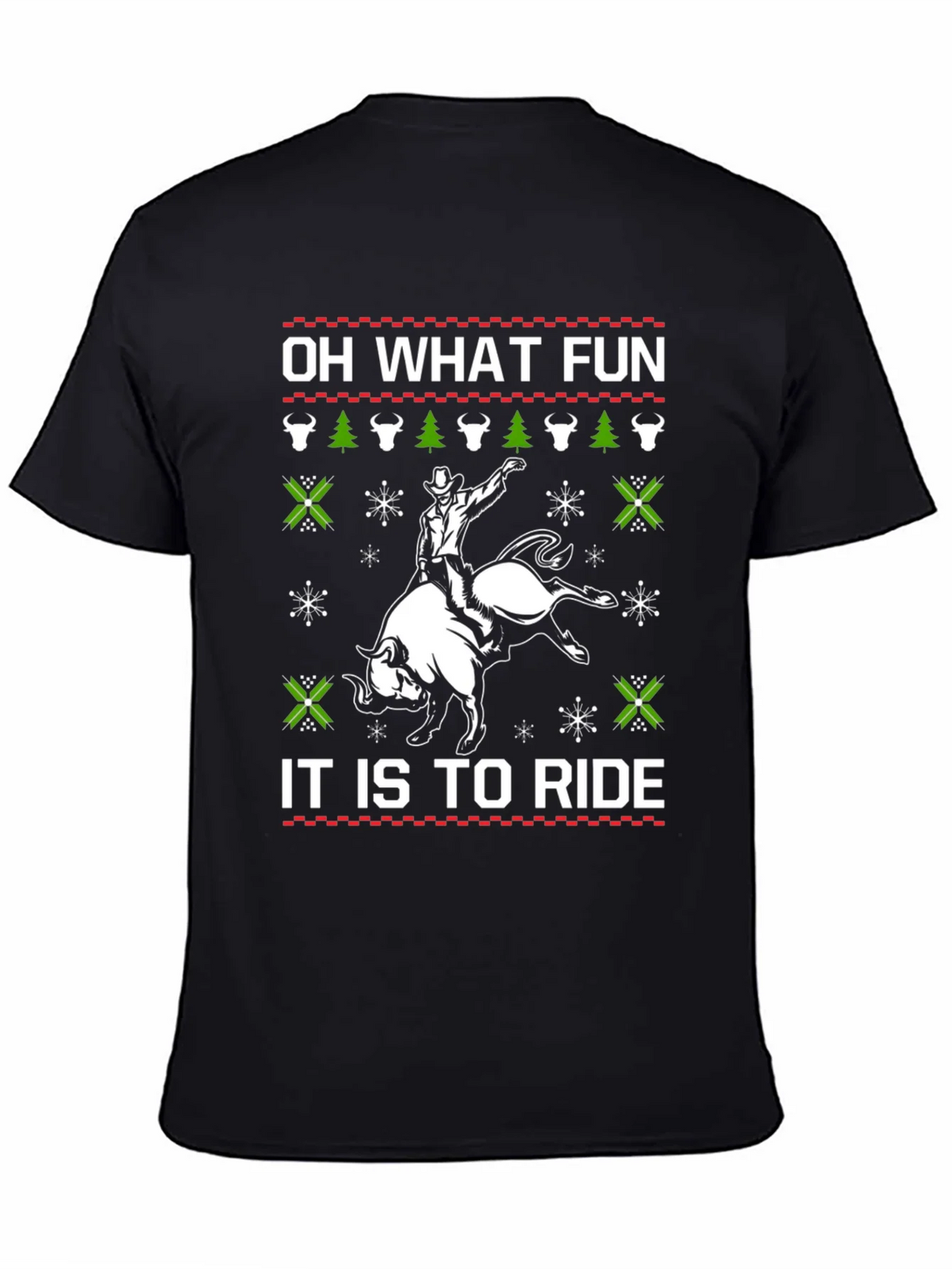 Funny Rodeo Christmas T-Shirt - Oh What Fun product image 4