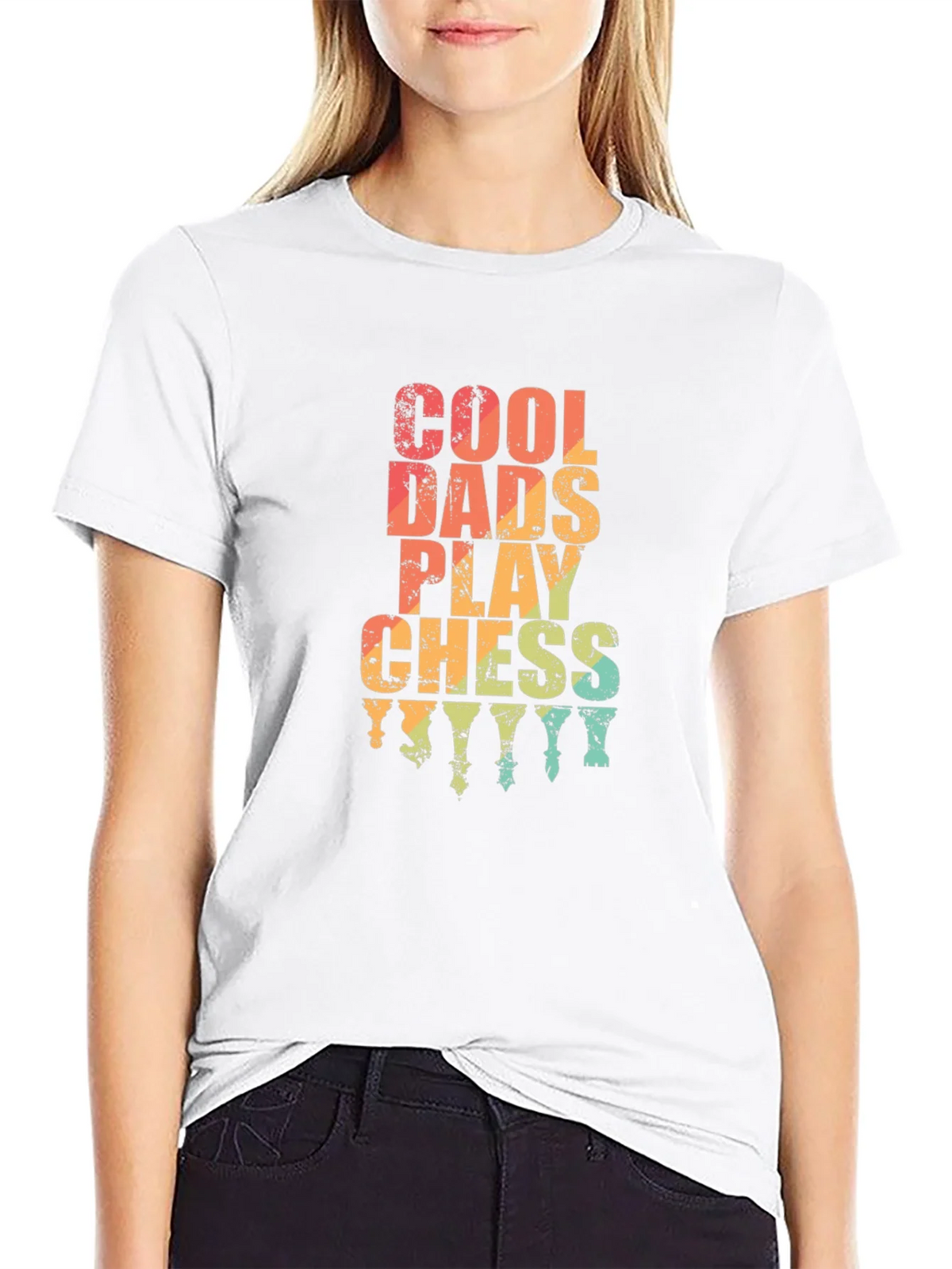 Cool Dads Play Chess Graphic Tee product image 5