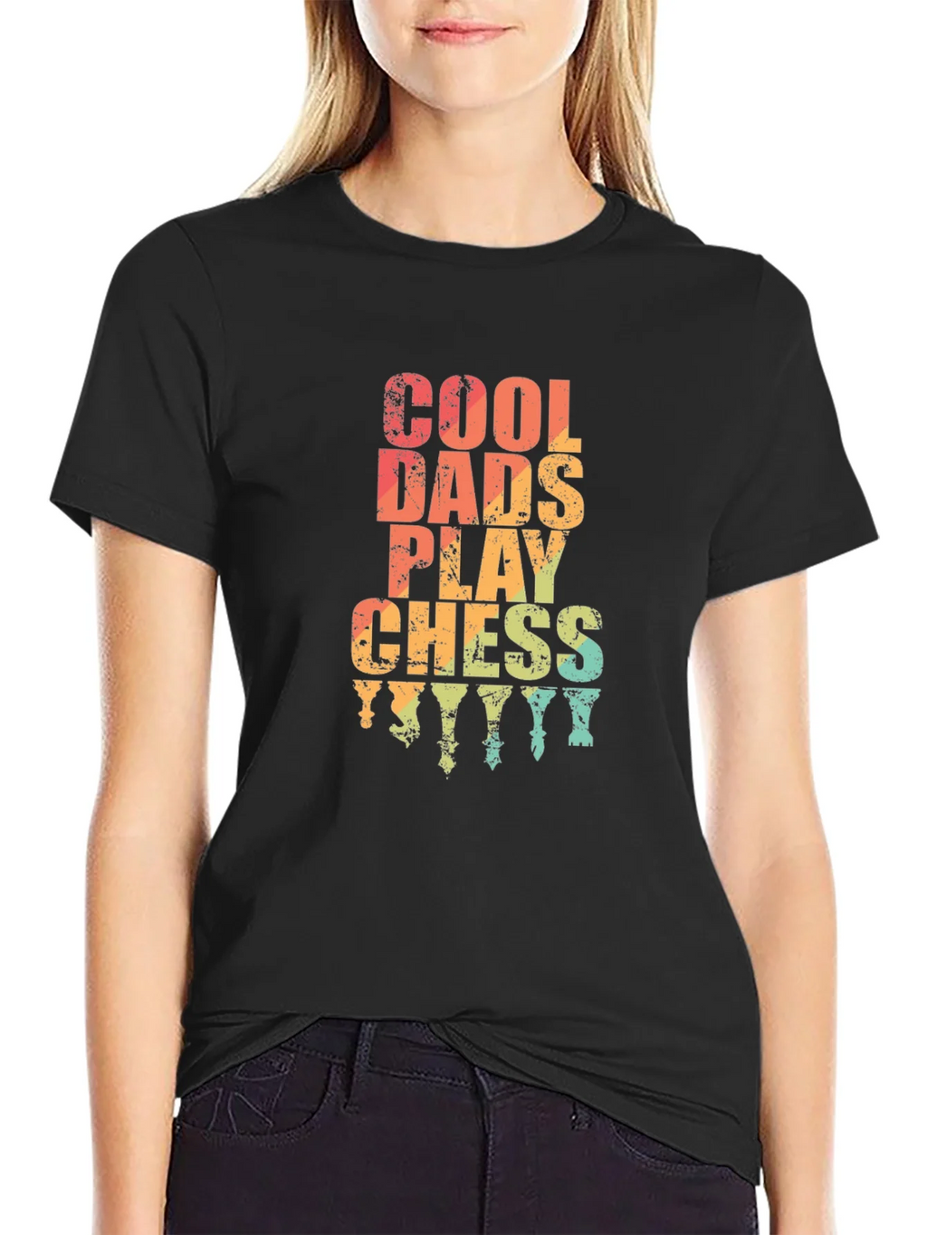 Cool Dads Play Chess Graphic Tee product image 1