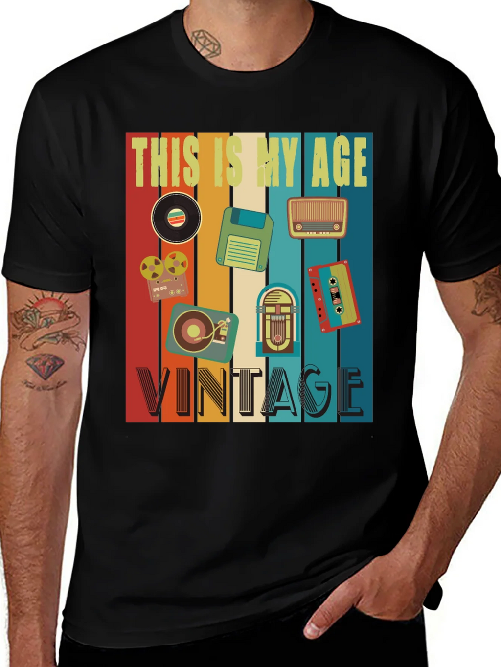 Retro This Is My Age Vintage T-Shirt product image 1