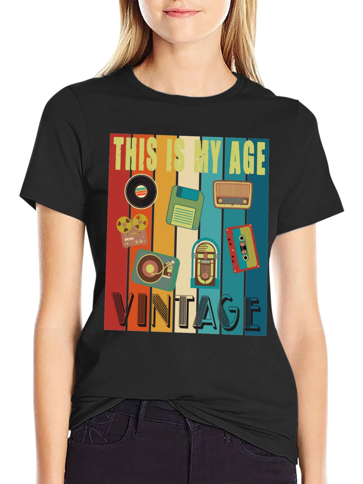 Retro This Is My Age Vintage T-Shirt product image 2