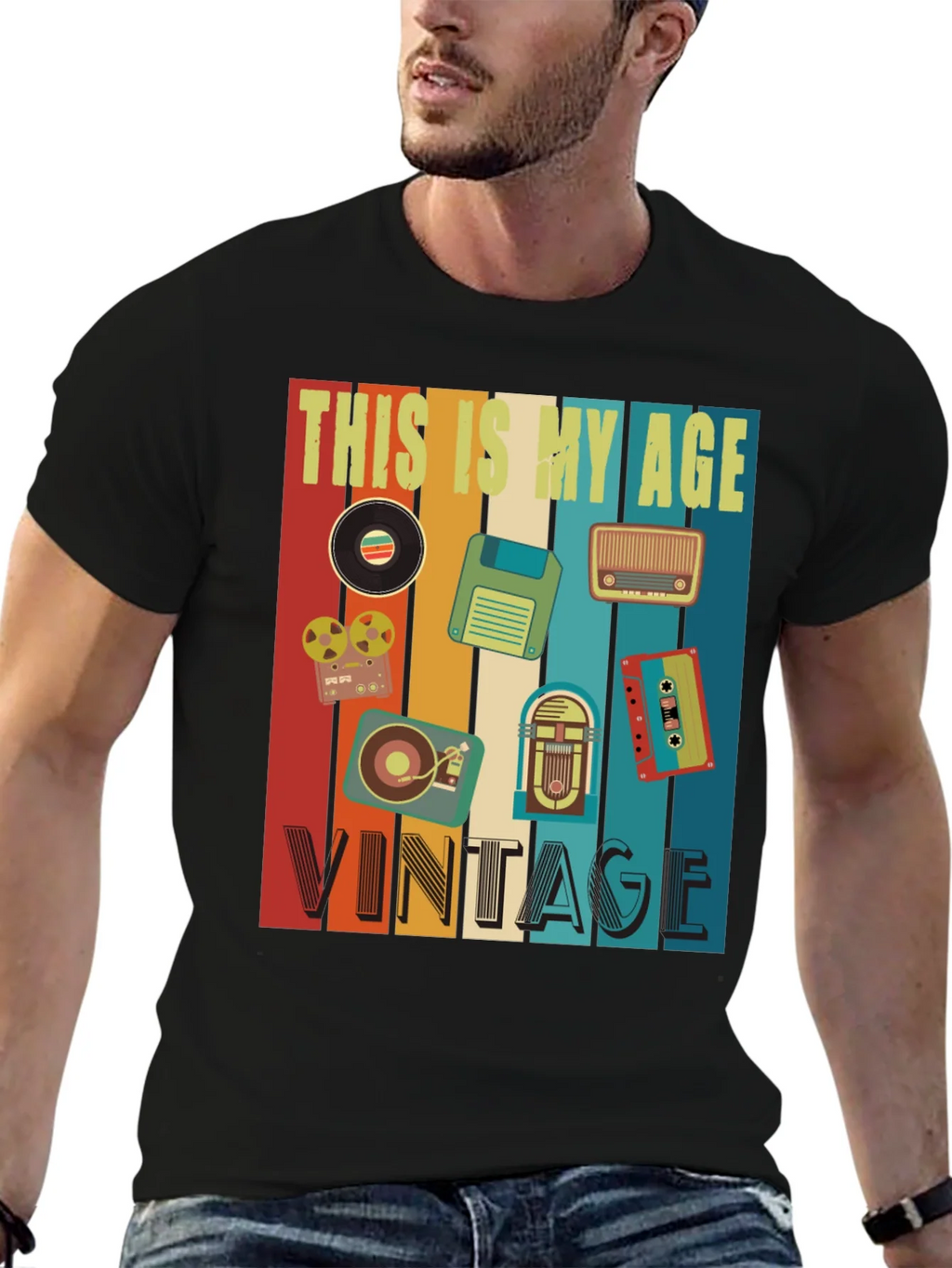 Retro This Is My Age Vintage T-Shirt product image 6