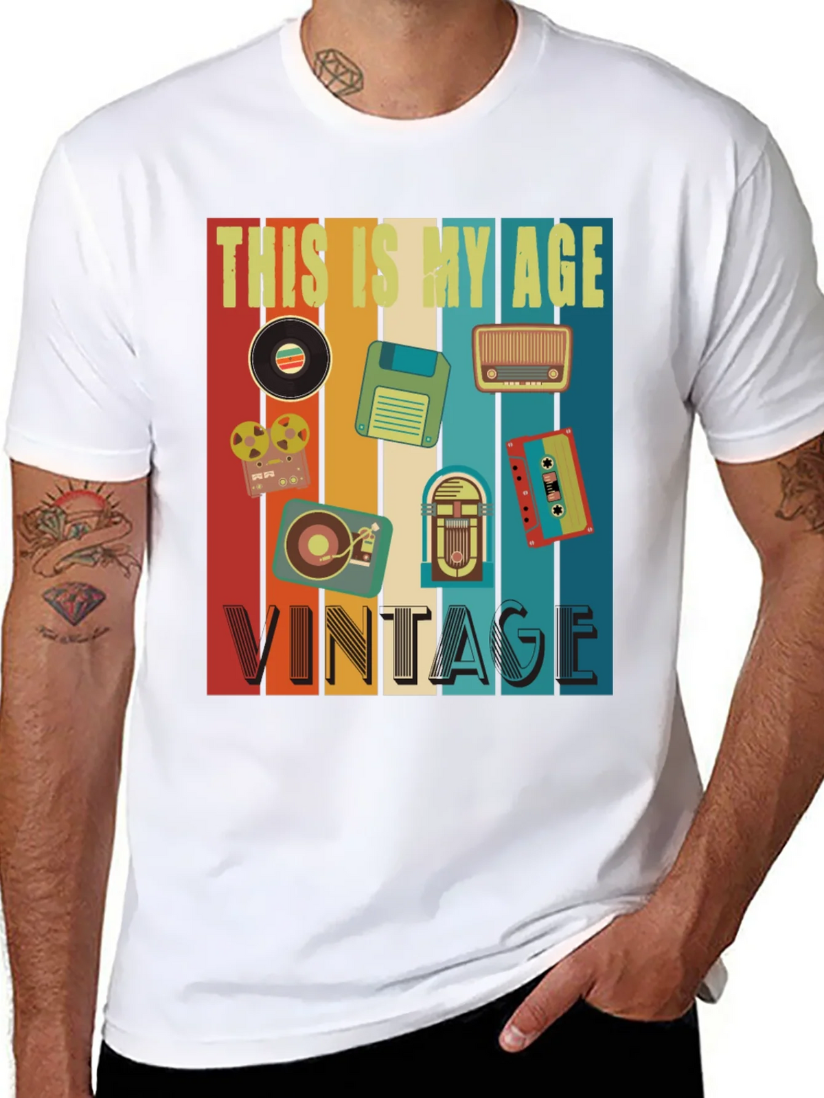 Retro This Is My Age Vintage T-Shirt product image 7