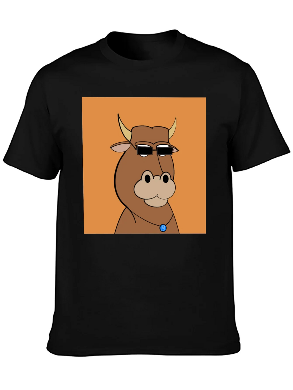 Cool Cartoon Cow Graphic Tee product image 3