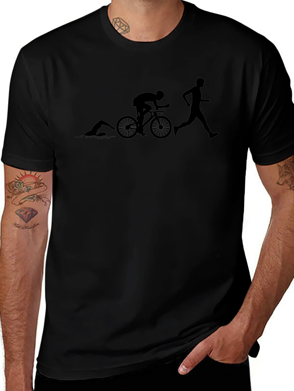 Triathlon Evolution T-Shirt - Swim Bike Run product image 1