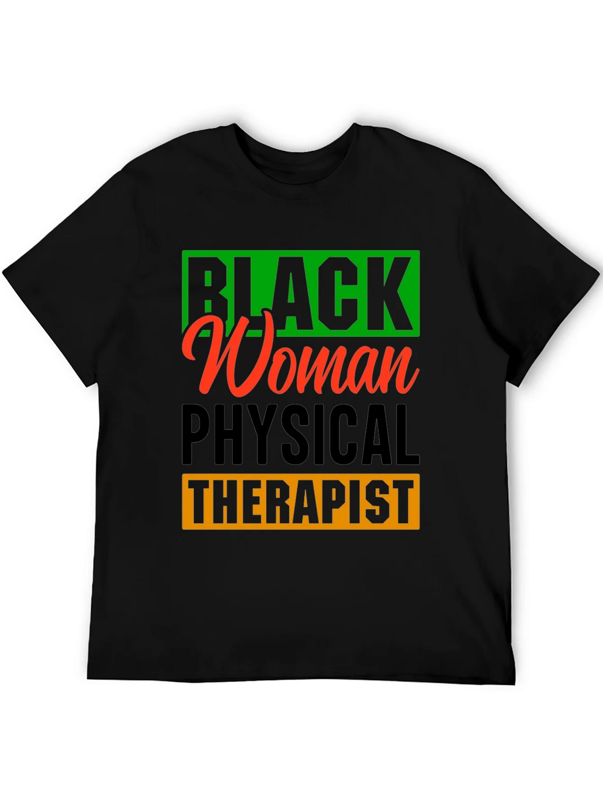 Black Woman Physical Therapist Graphic T-Shirt product image 3