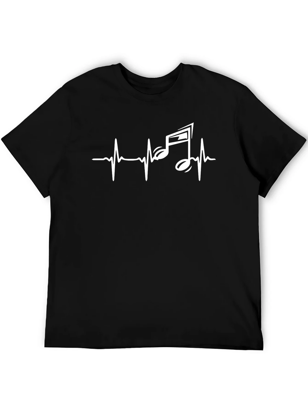 Music Heartbeat Graphic Tee - Black product image 5