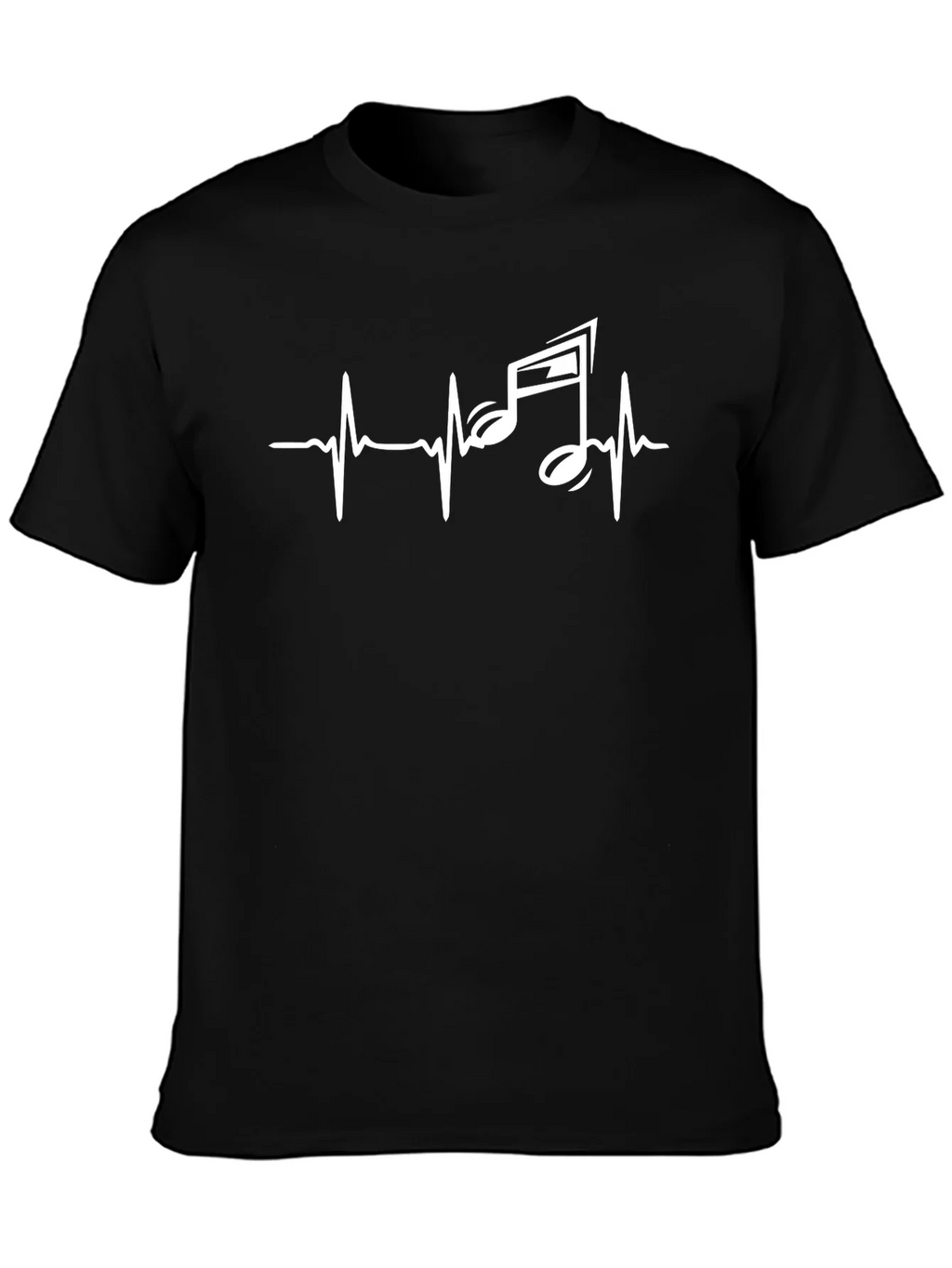 Music Heartbeat Graphic Tee - Black product image 3