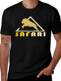Safari Lion Graphic Tee - Classic Black T-Shirt product image 1