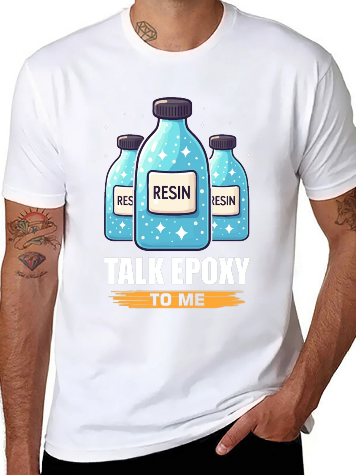 Resin Epoxy T-Shirt: Talk To Me product image 5