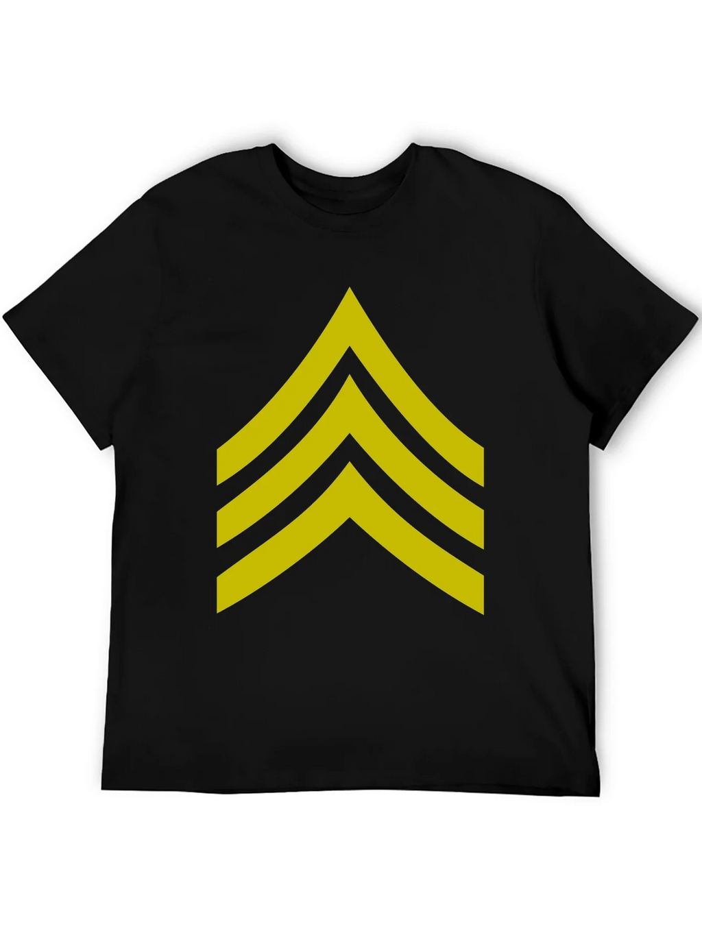 Military Sergeant Stripes Graphic Tee - Black product image 5