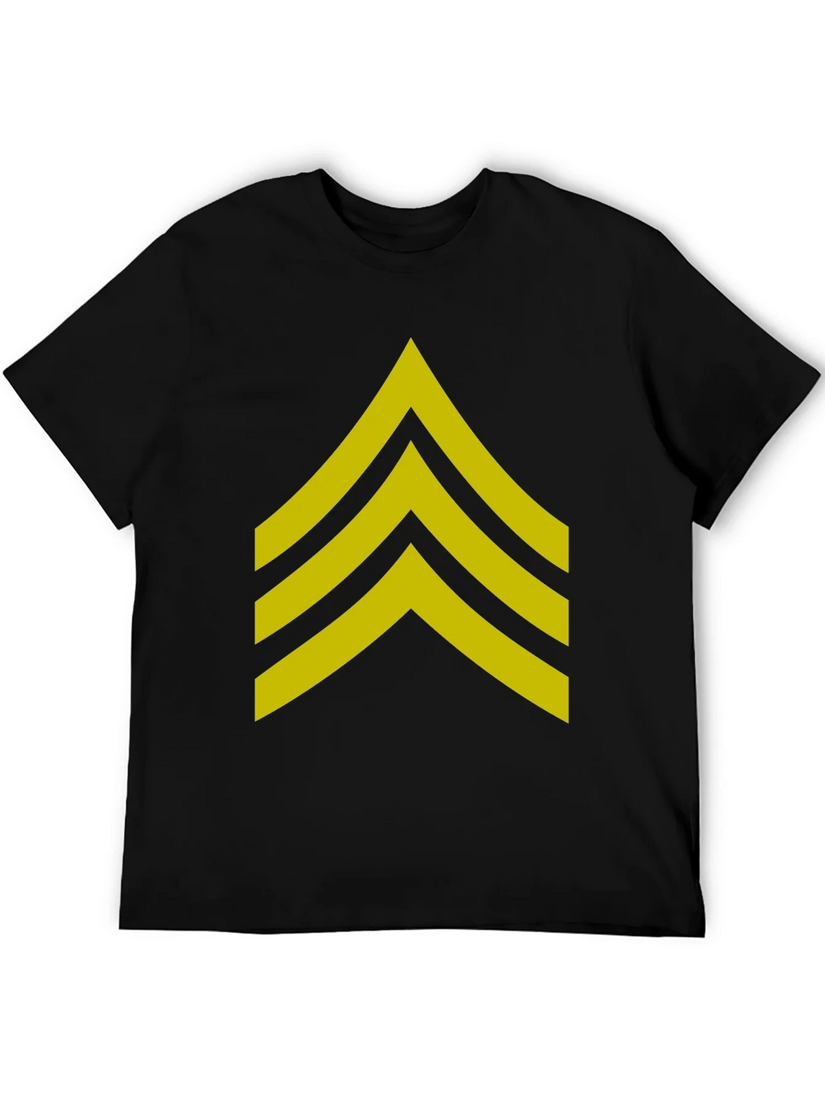 Military Sergeant Stripes Graphic Tee - Black product image 5