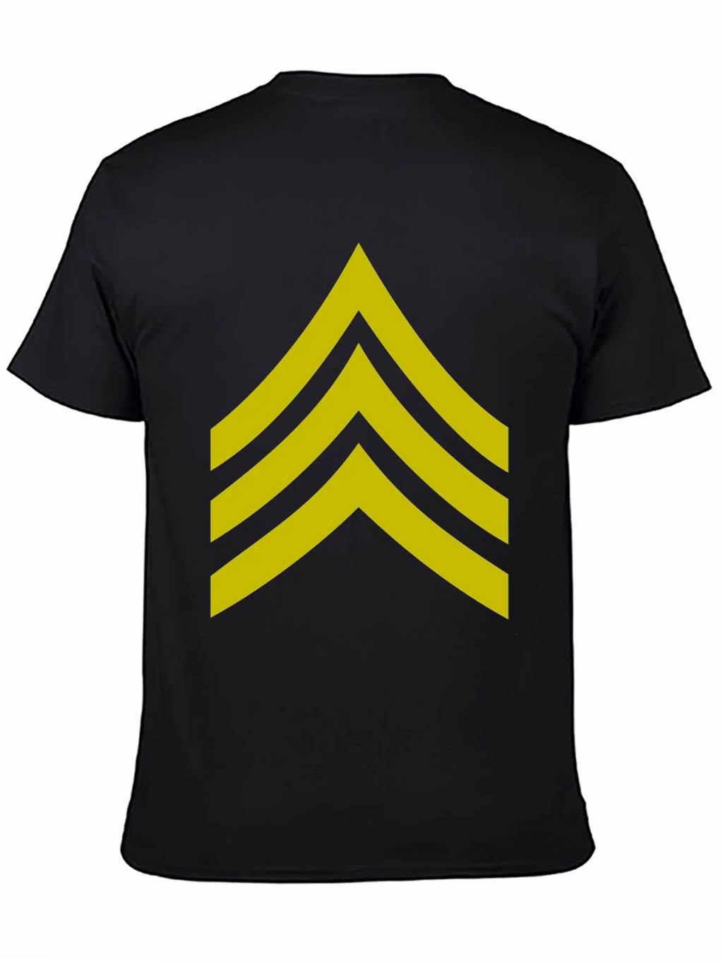 Military Sergeant Stripes Graphic Tee - Black product image 4