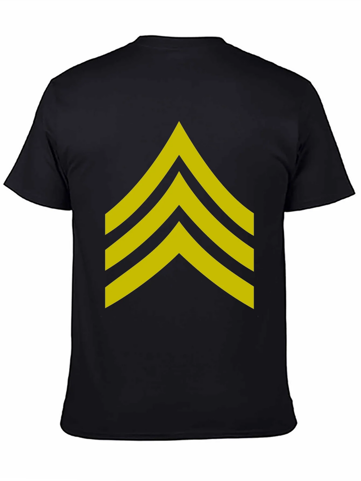 Military Sergeant Stripes Graphic Tee - Black product image 4