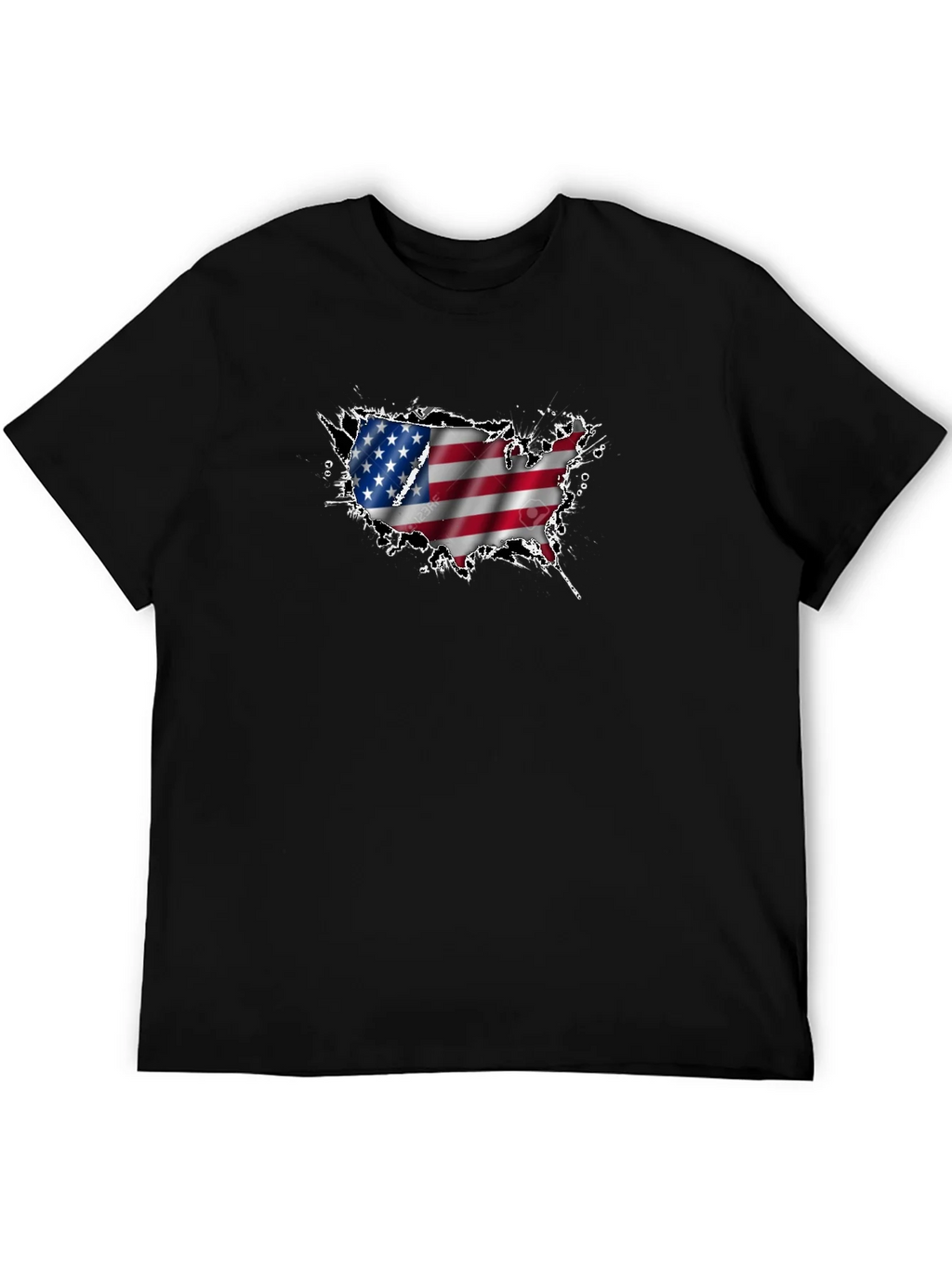 USA Flag Map Graphic T-Shirt product image 5