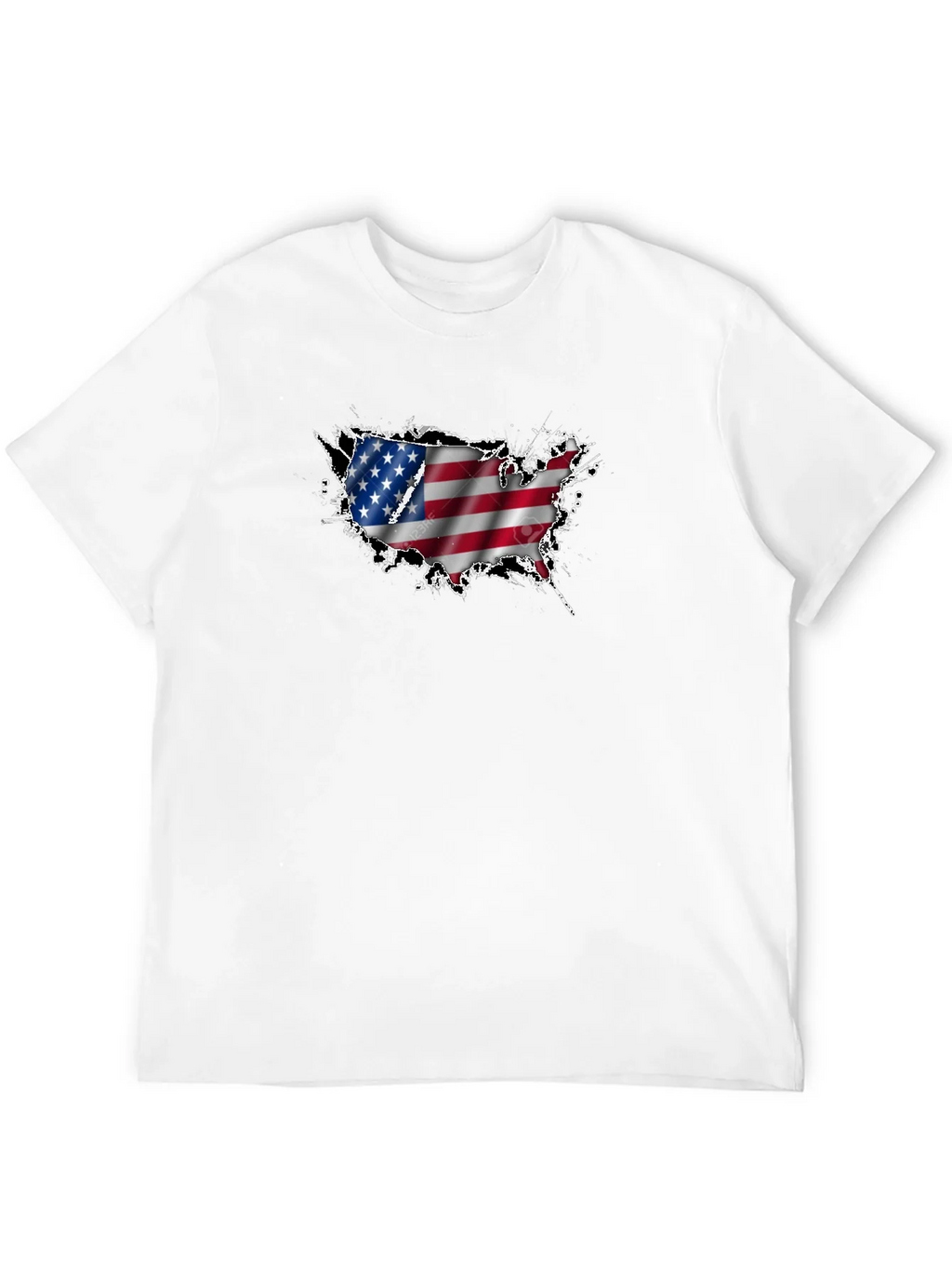 USA Flag Map Graphic T-Shirt product image 10