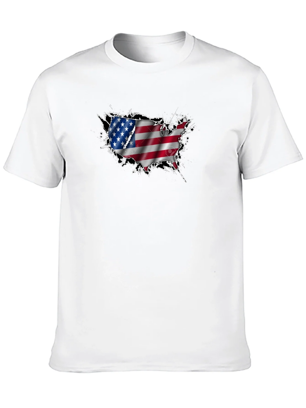 USA Flag Map Graphic T-Shirt product image 9