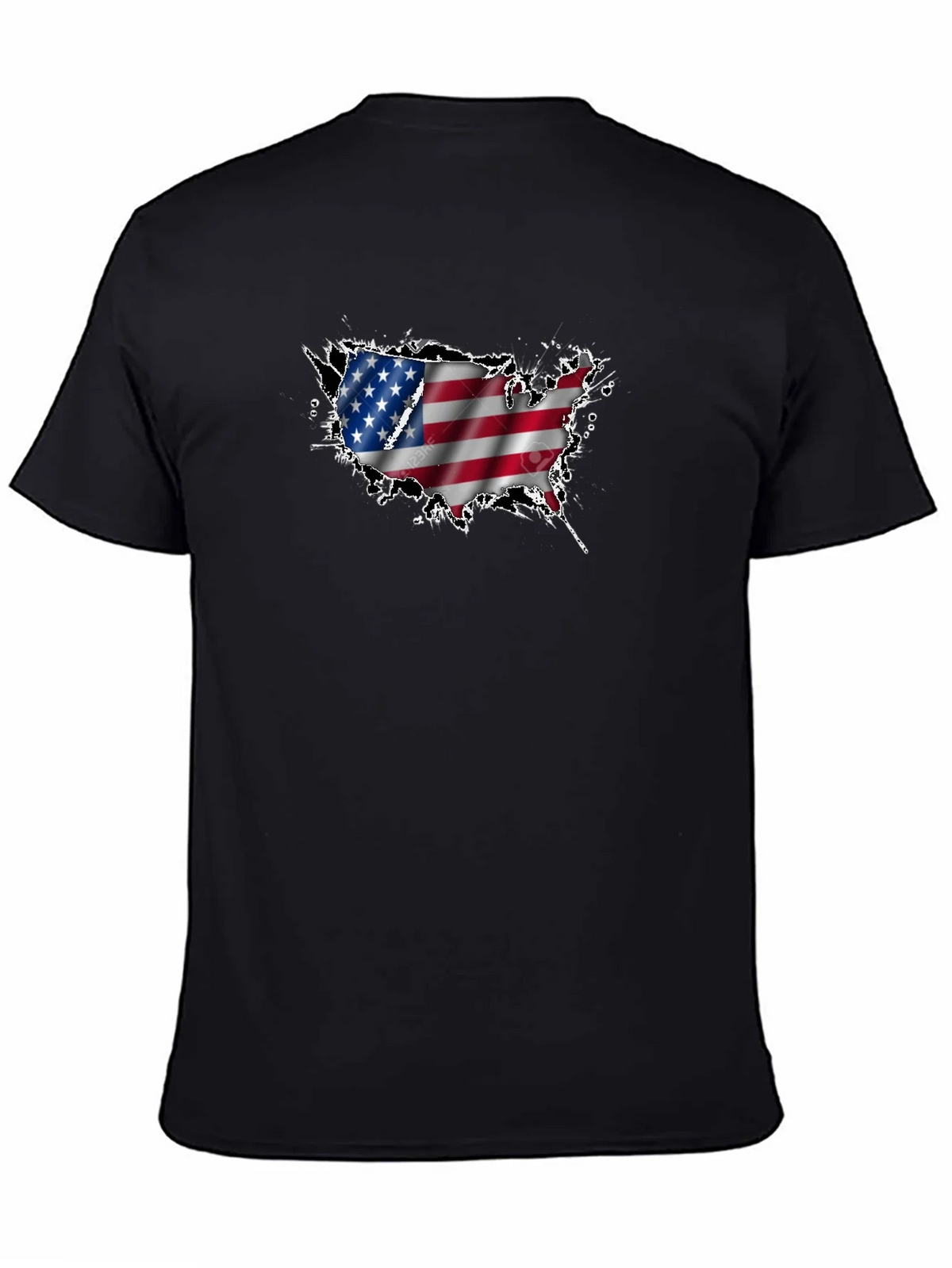 USA Flag Map Graphic T-Shirt product image 4