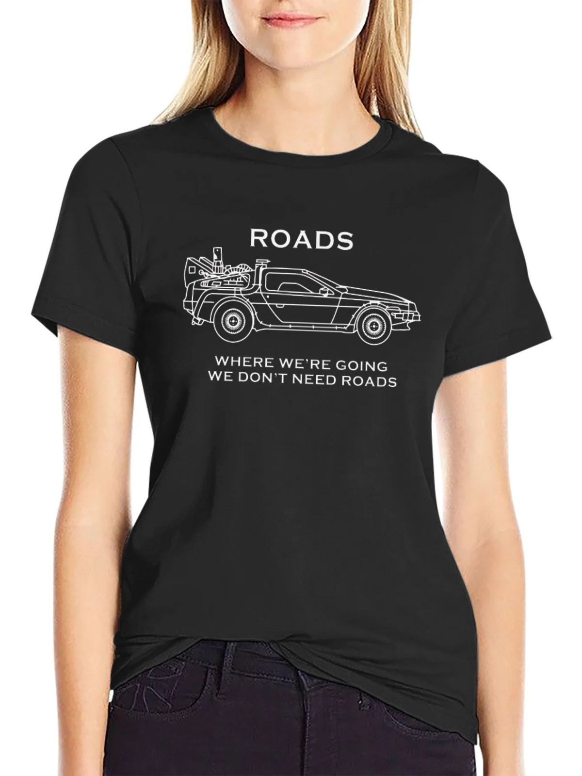 Back to the Future Roads Graphic T-Shirt product image 2