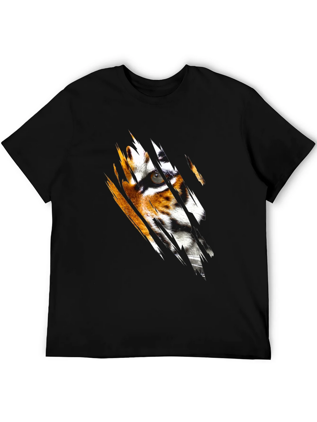 Tiger Eye Graphic Black T-Shirt product image 5