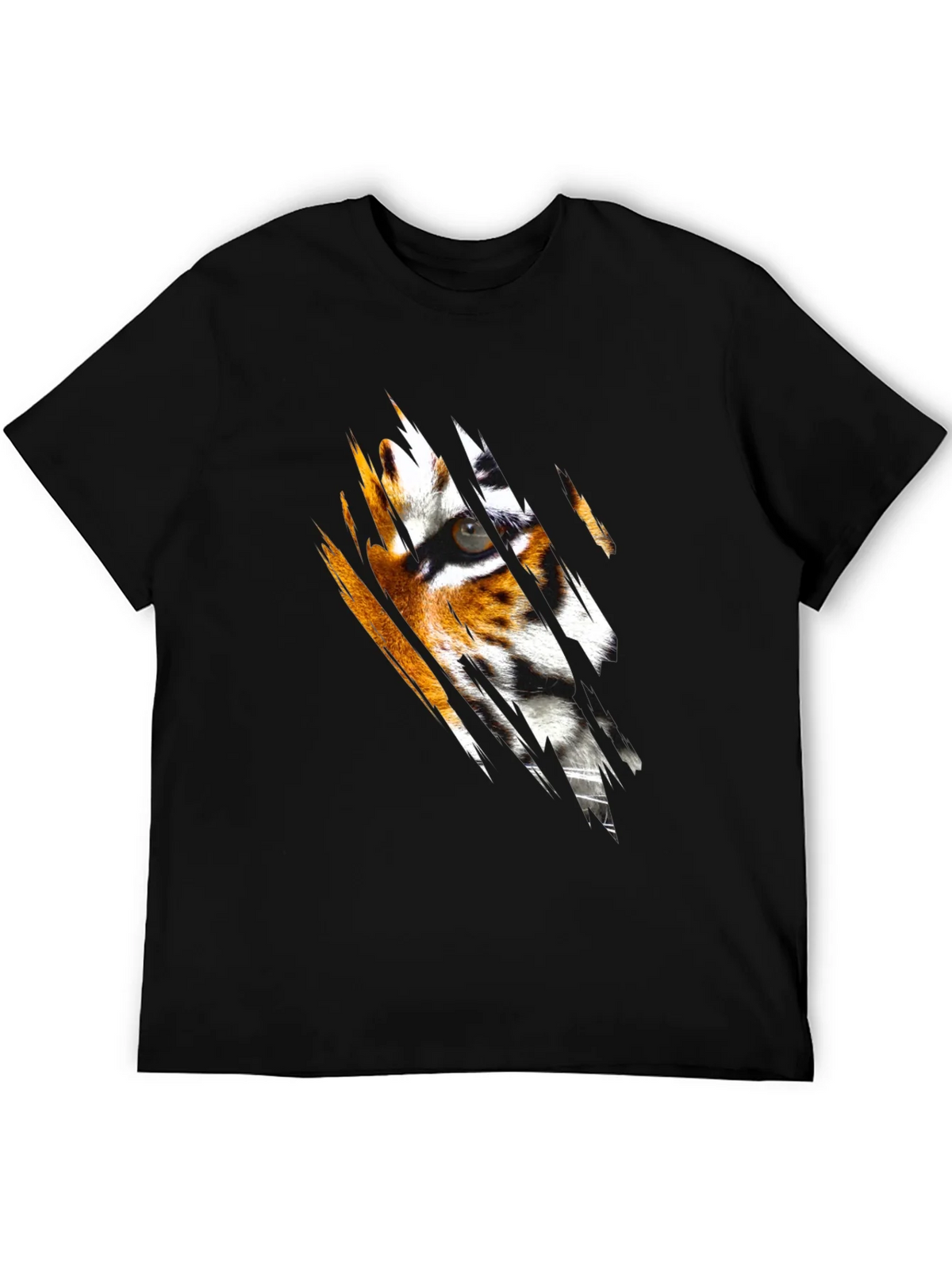 Tiger Eye Graphic Black T-Shirt product image 5