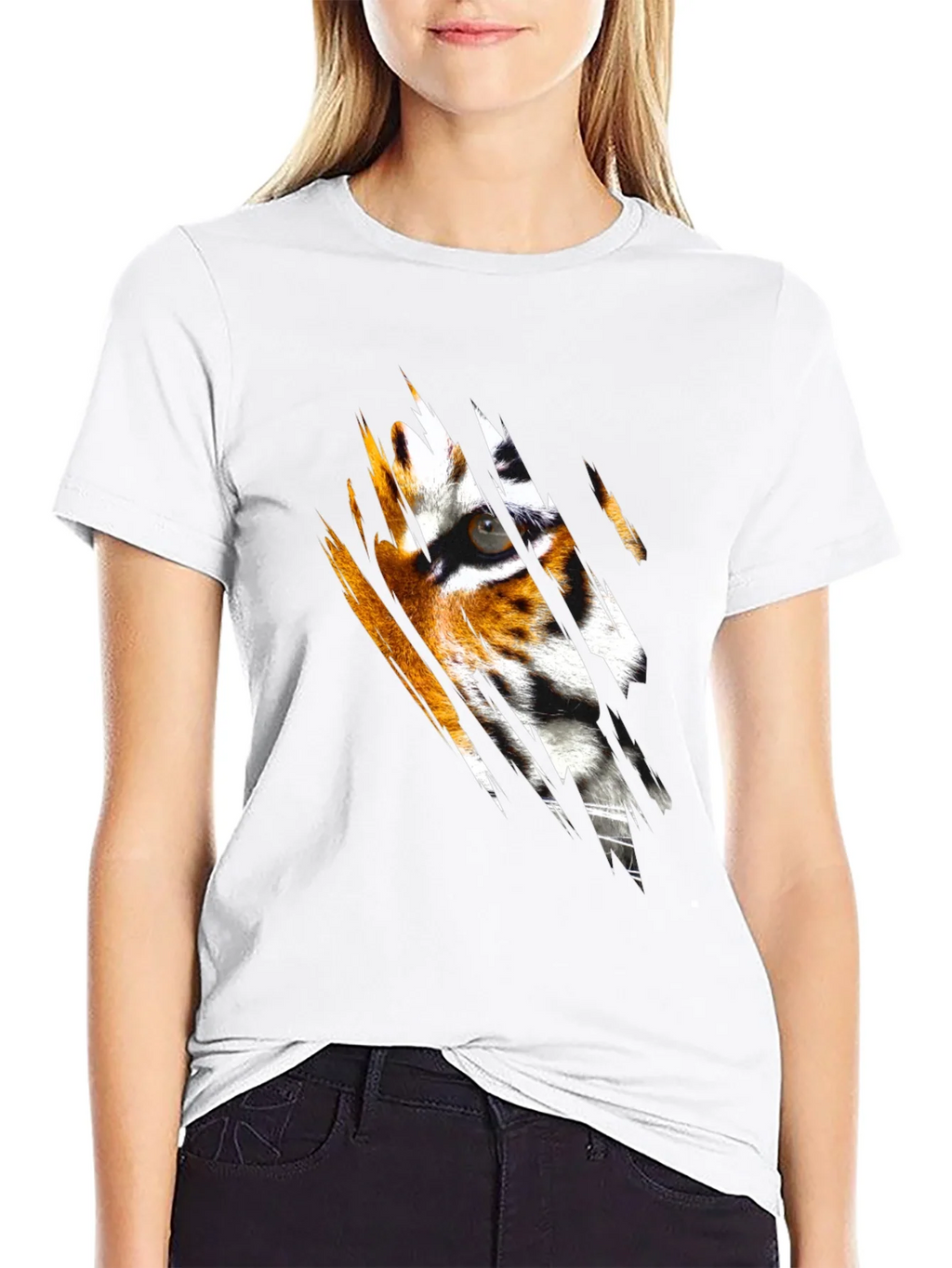 Tiger Eye Graphic Black T-Shirt product image 8