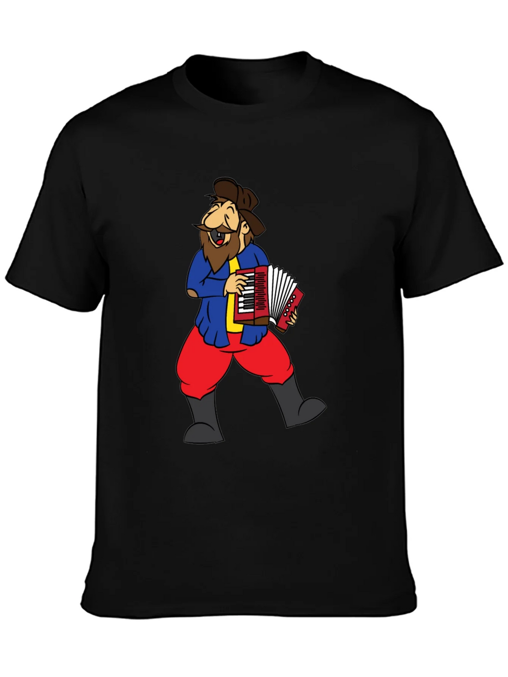 Accordion Player Graphic Tee - Black product image 3