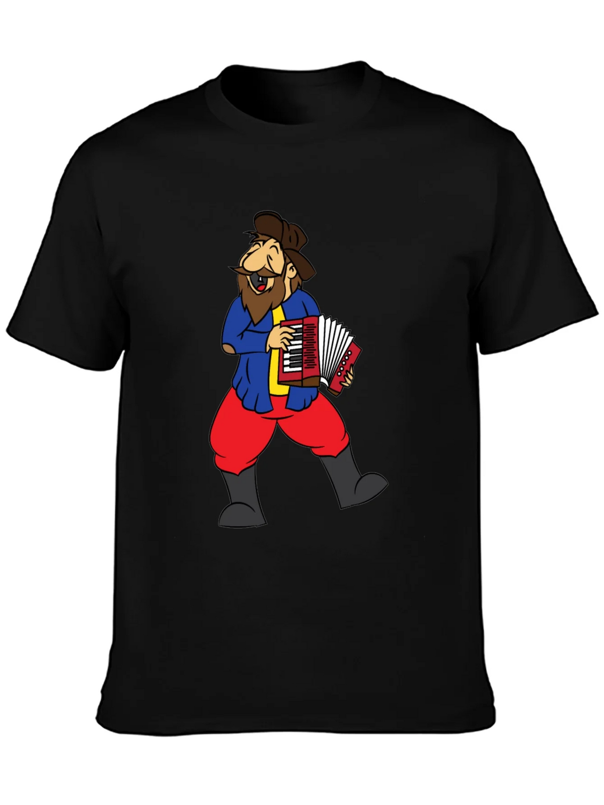 Accordion Player Graphic Tee - Black product image 3