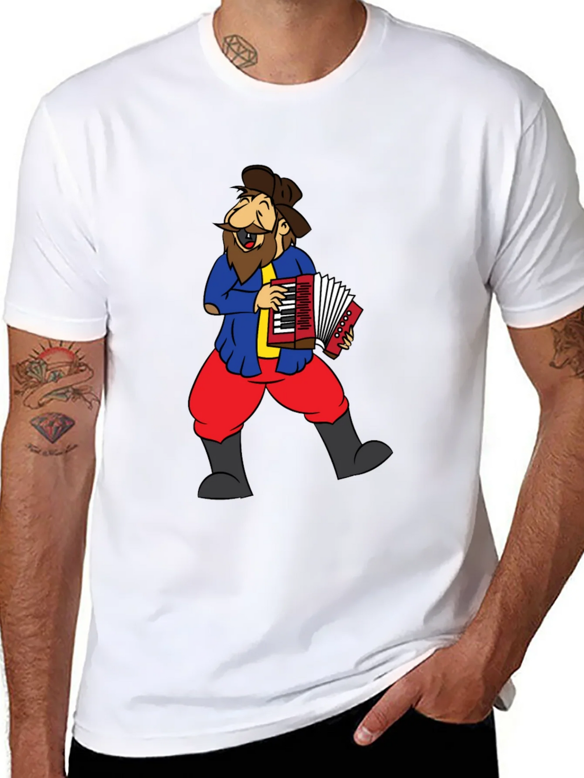Accordion Player Graphic Tee - Black product image 6