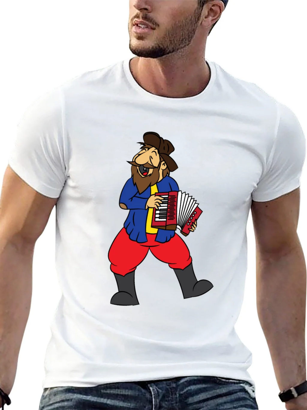 Accordion Player Graphic Tee - Black product image 11