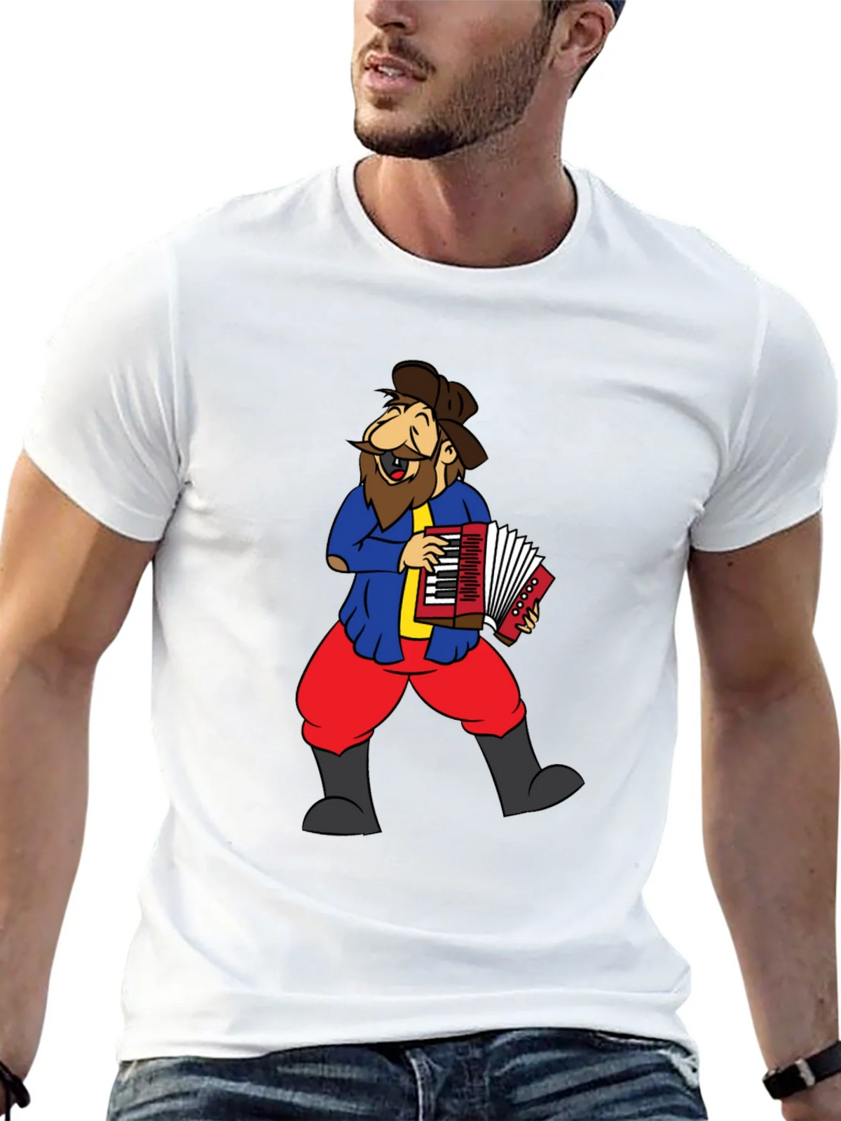 Accordion Player Graphic Tee - Black product image 11