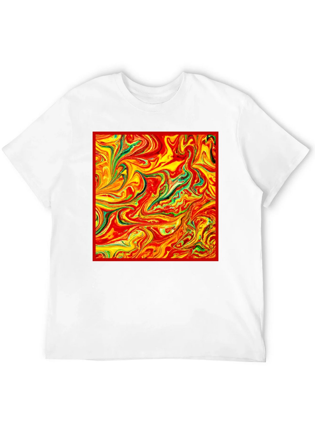 Abstract Swirl Tee - Vivid Artistic Print product image 10