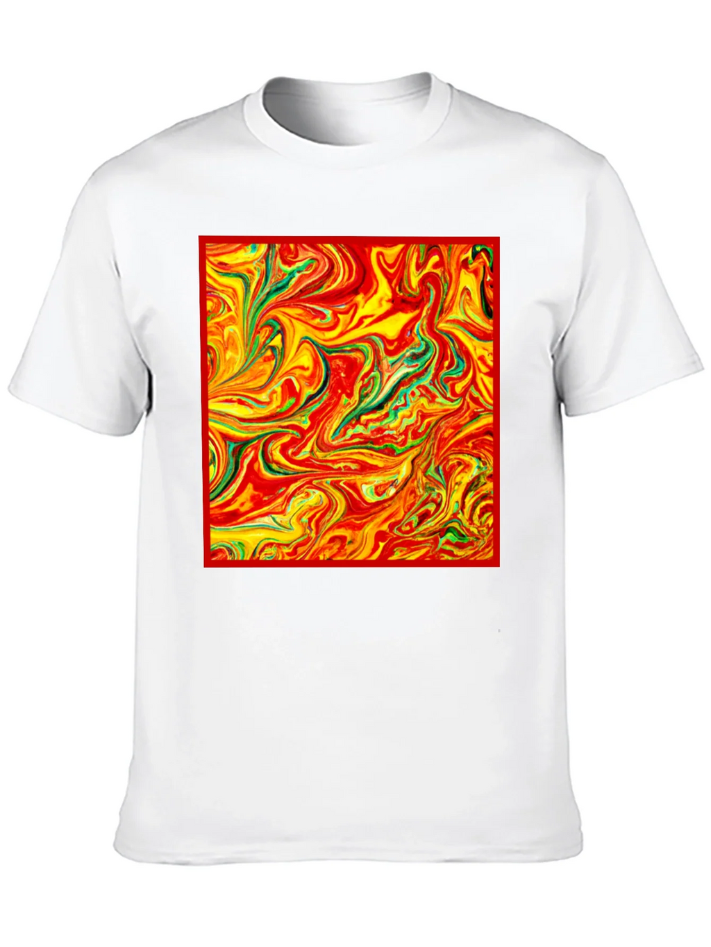Abstract Swirl Tee - Vivid Artistic Print product image 8