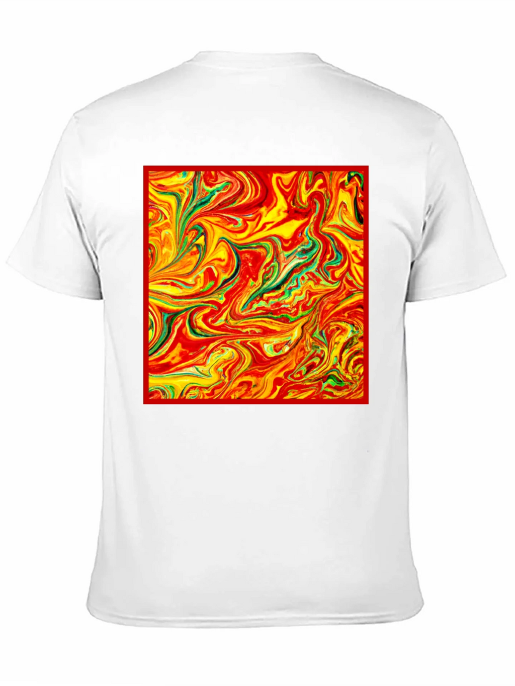Abstract Swirl Tee - Vivid Artistic Print product image 9