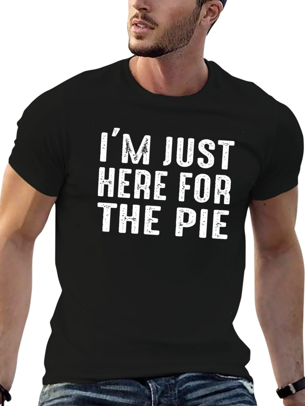 Im Just Here for the Pie Black T-Shirt product image 6