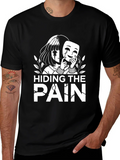 Hiding the Pain Graphic Tee product image 1