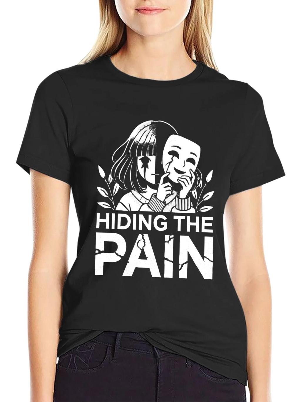 Hiding the Pain Graphic Tee product image 2