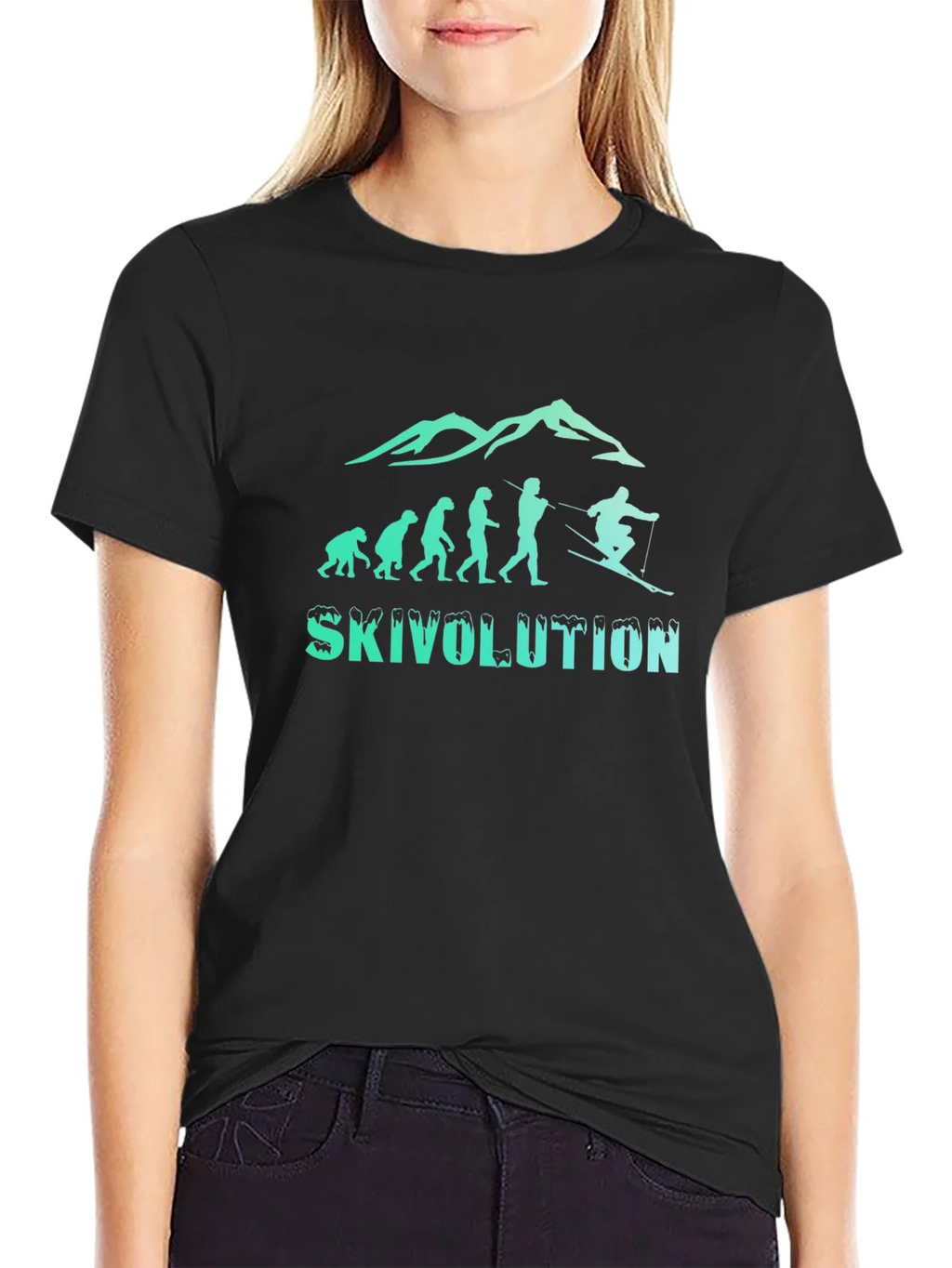 Skivolution Evolution Skiing T-Shirt product image 2