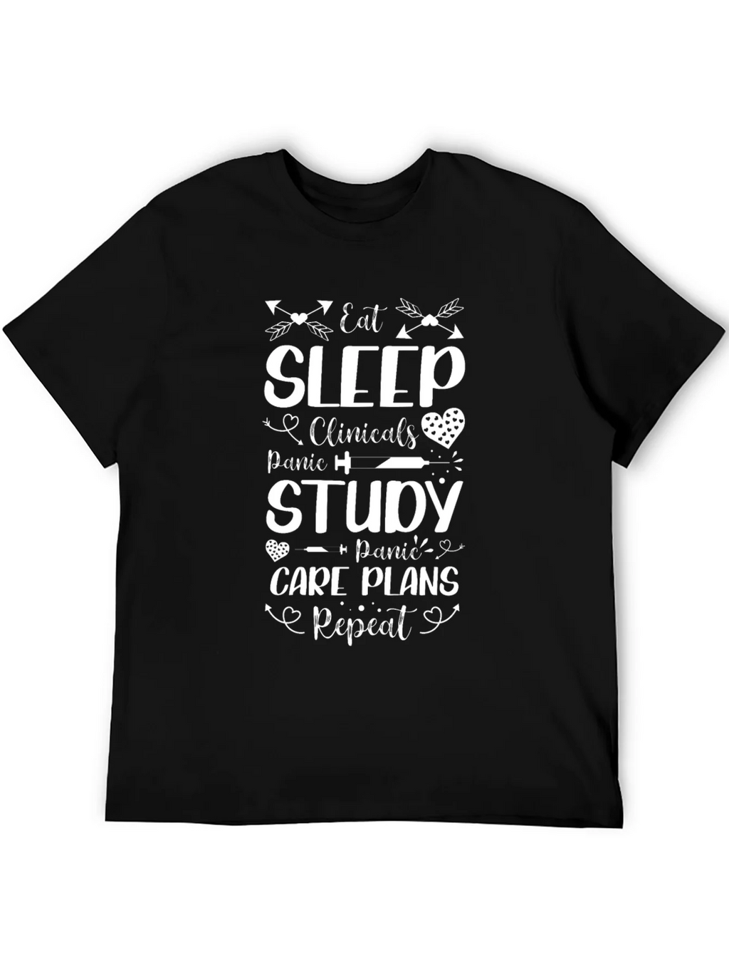 Eat Sleep Clinicals Nurse T-Shirt product image 5