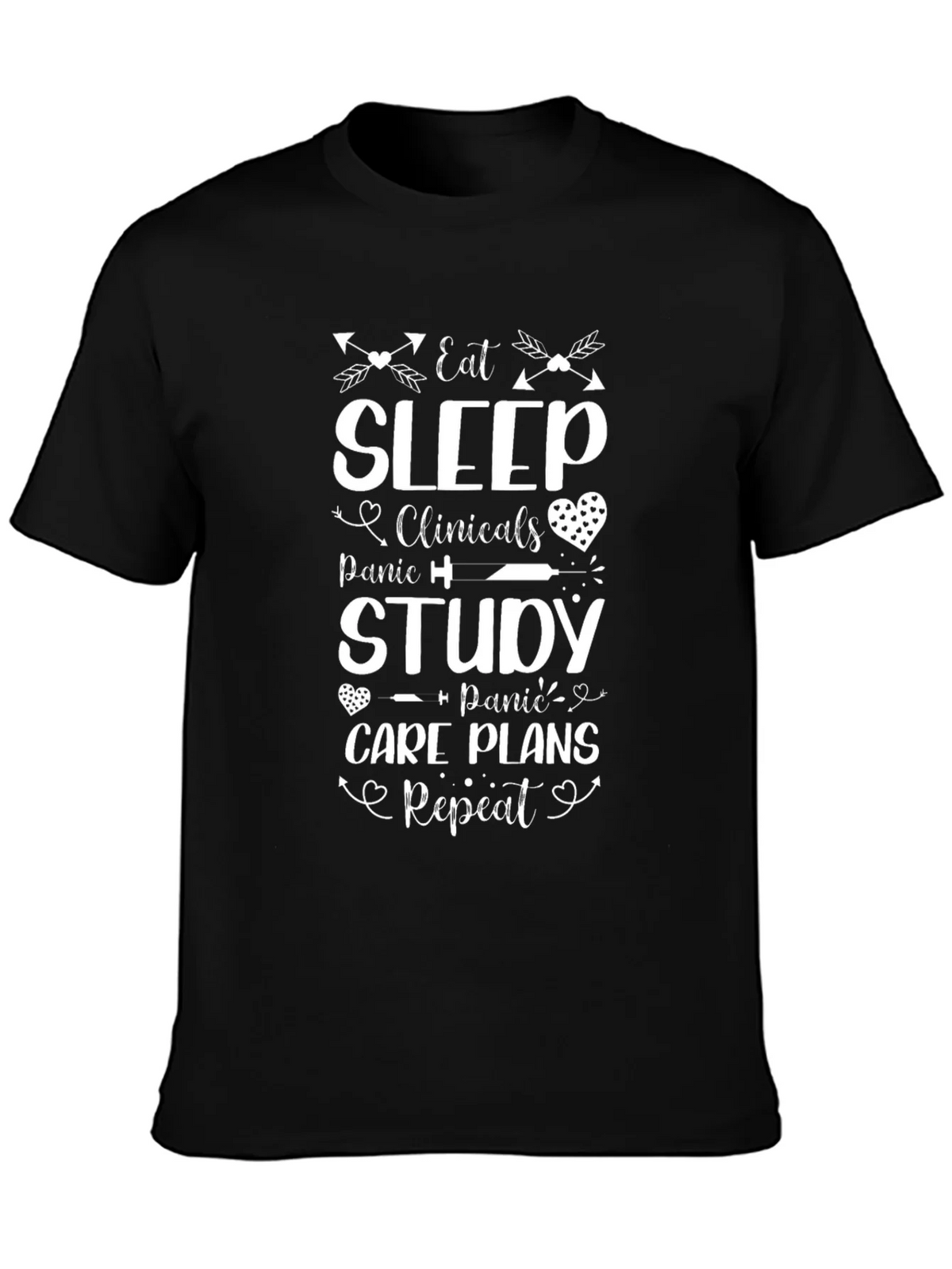 Eat Sleep Clinicals Nurse T-Shirt product image 3