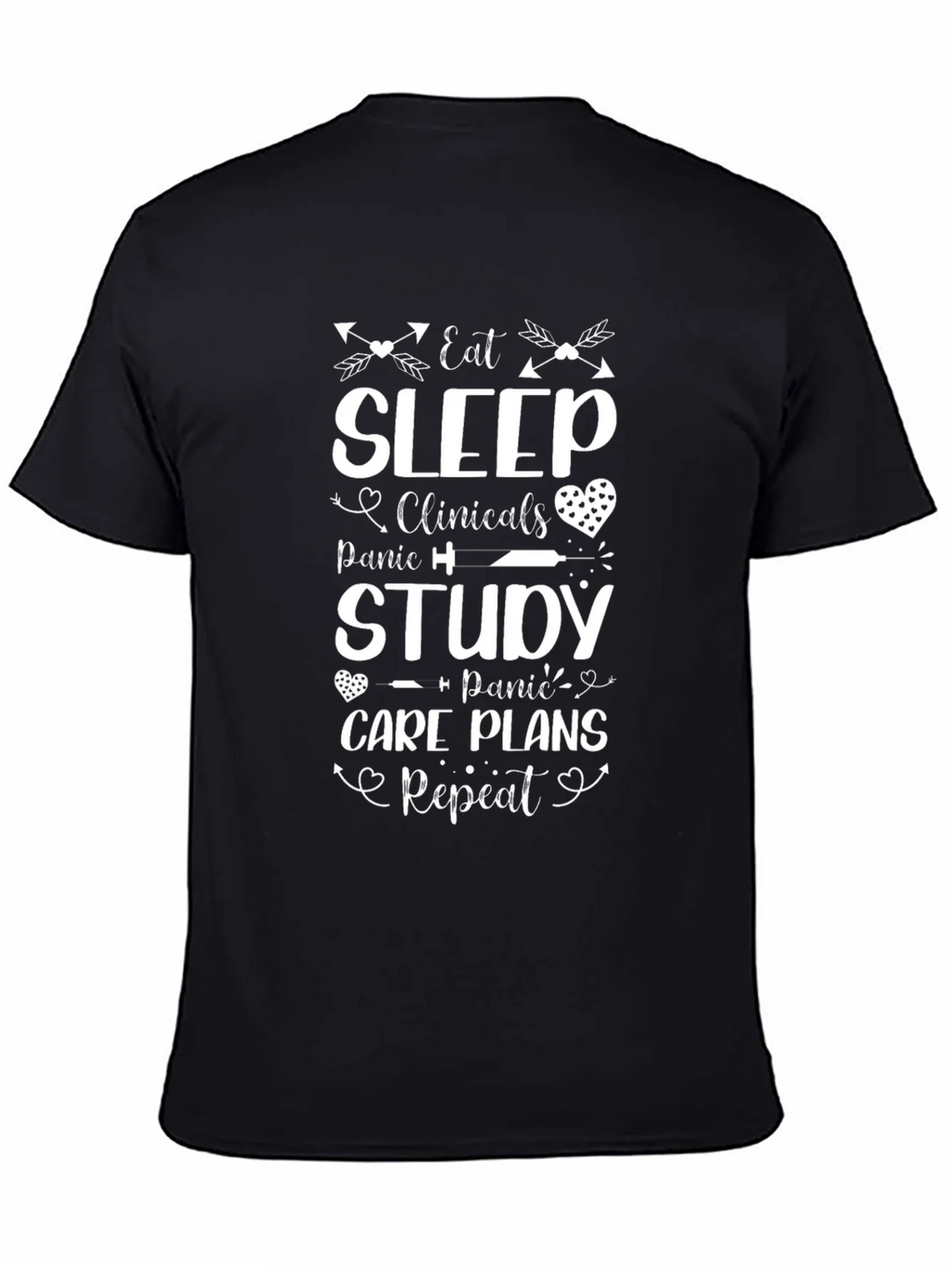 Eat Sleep Clinicals Nurse T-Shirt product image 4