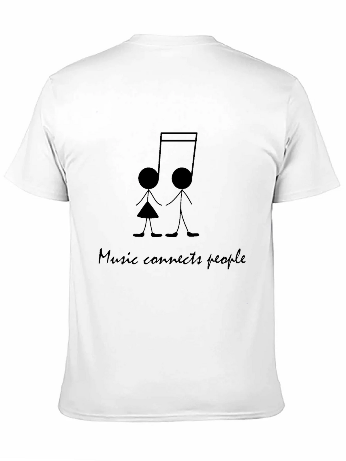 Music Connects People Black T-Shirt product image 5