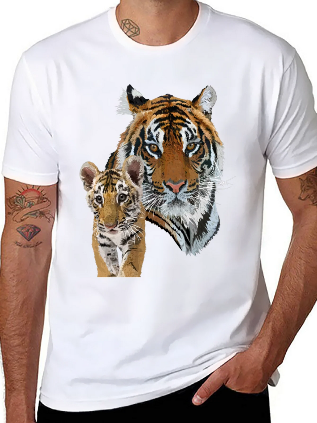 Tiger Cub Graphic Black T-Shirt product image 7