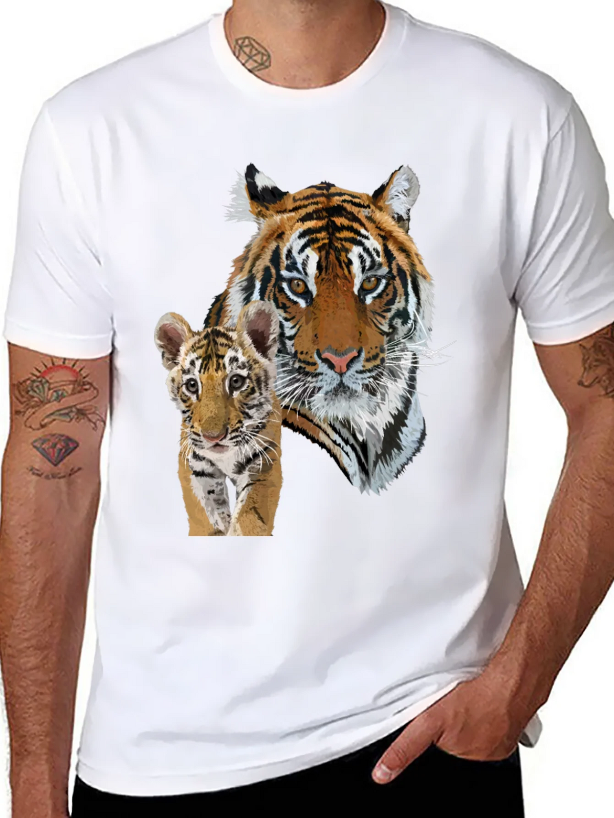 Tiger Cub Graphic Black T-Shirt product image 7