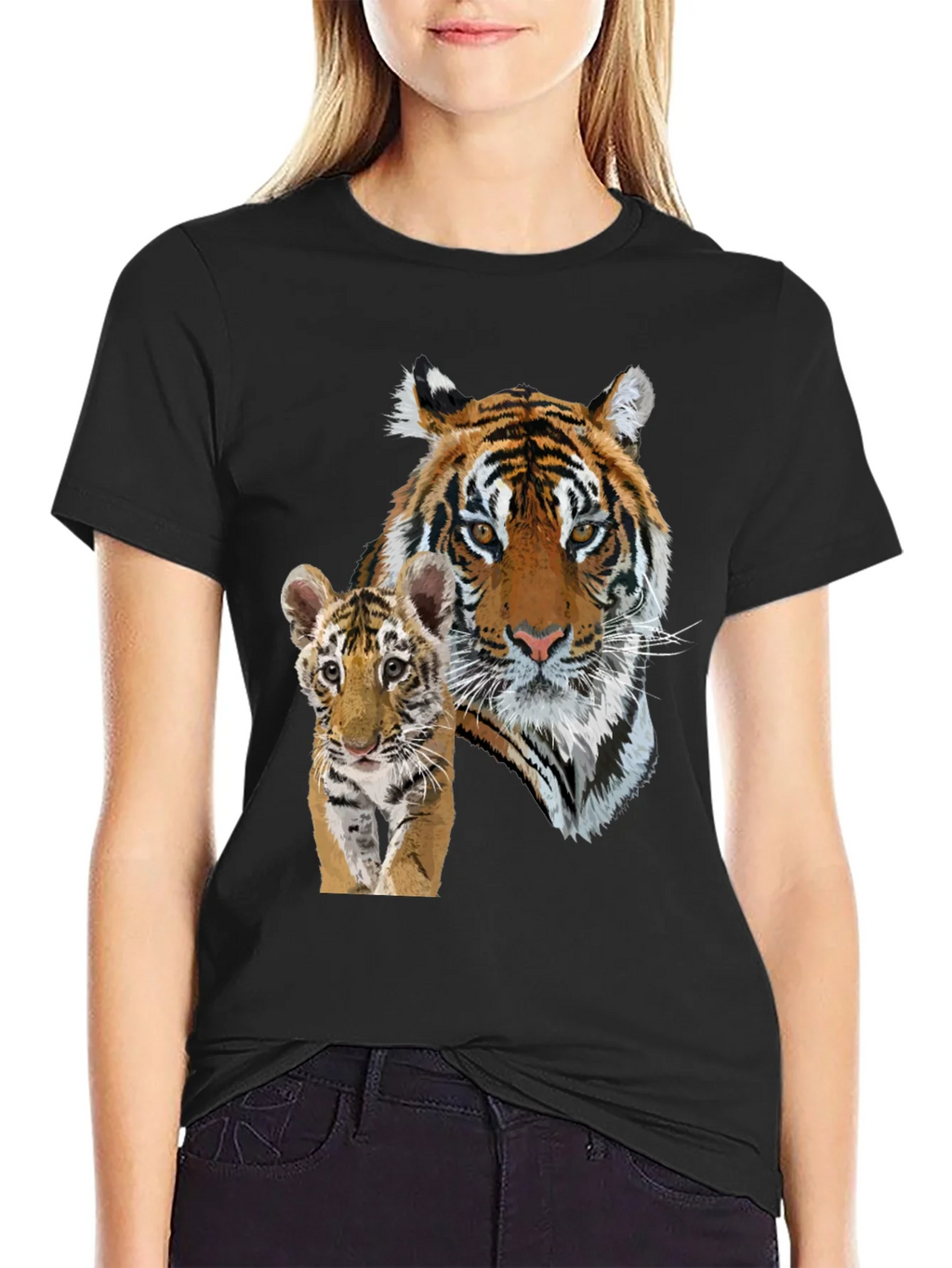 Tiger Cub Graphic Black T-Shirt product image 2