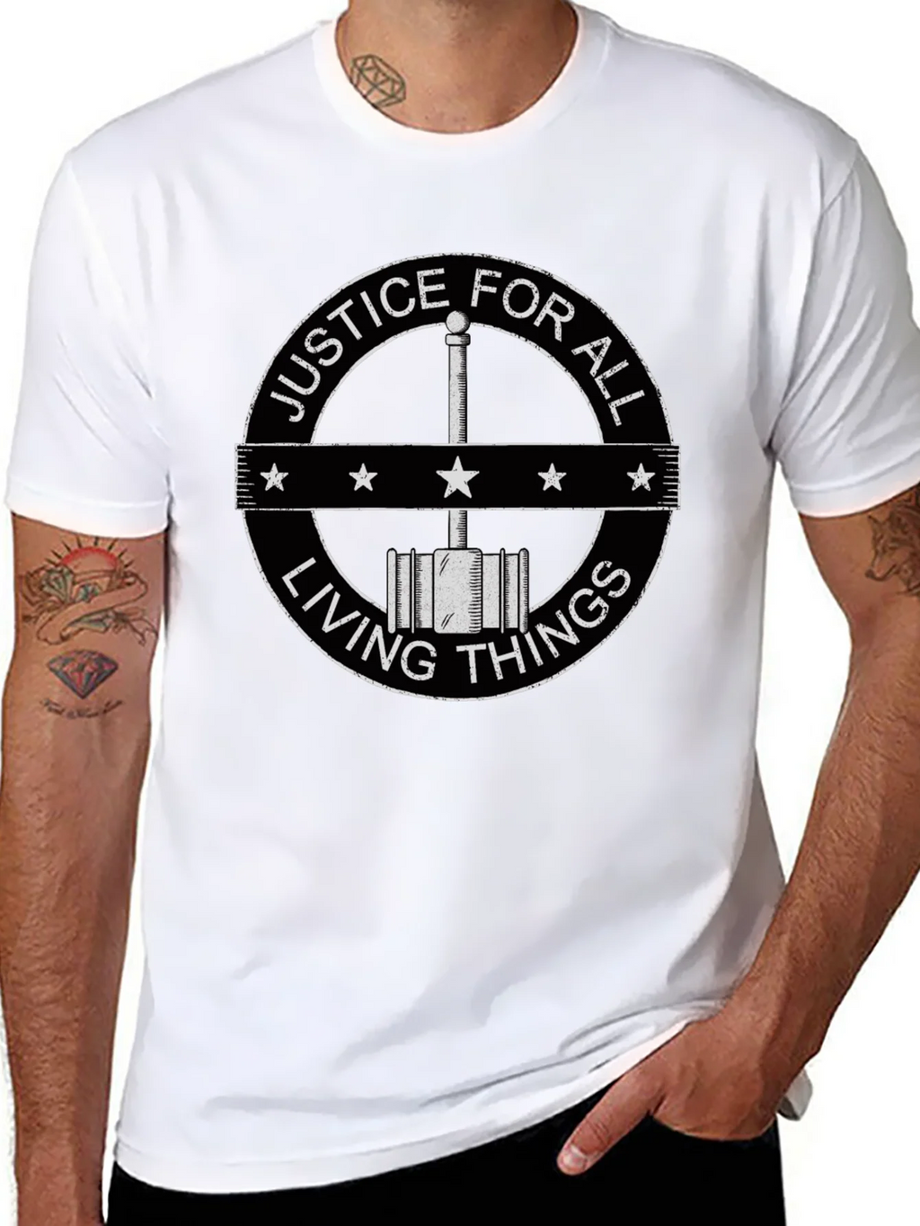 Justice for All Living Things Graphic T-Shirt product image 7